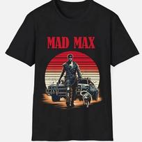 Mad Max_ Fury Road _and Retro Video Game Inspired T-shirt with 80s_90s Post Apocalyptic Movie Theme 4XL