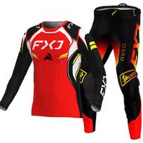motokroso pavarų komplektas vaikams 4 5 6 7 8 9 10 11 12 13 metų Jaunimas vaikas Motociklas berniukas Mergaitė Jersey Pant Kits lenktyninis kostiumas Visureigis Enduro MX MTB XL-26 red
