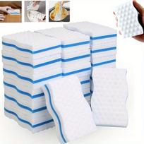 10 vnt Magic Sponge Eraser valymo įrankis Didelio tankio švitrinė kempinė virtuvei Biuro vonios kambarys Melamino Nano valiklis United States white