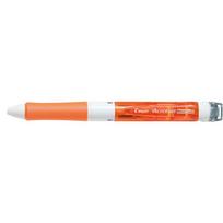 Pilot Acroball White Line Ballpoint Pen with Correction 3-Color 0.7mm Tape, Clear/Orange (BKAW-60F-CO)