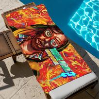 H-HotlineS-ES Towel Game Beach Bath M-MiamiS-ES Quick-Drying Lightweight Blanket Portable Sauna Camping Swimming Pool Travel W30*H60(CM)