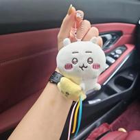 Chiikawa pliušinė lėlė pakabukas Žvaigždės apkabinimo serija Hachiware USAGI Mielas animacinis raktų pakabukas Pakabinamas raktų pakabukas Pliušinių lėlių aksesuarai