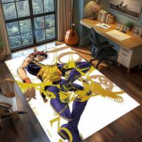 JoJo Bizarre Adventure Carpet for Living Room Bedroom Home Decor Cool Movie Mat Play Floor Mat 60x90cm