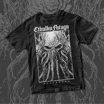 Cthulhu Gothic Horror Graphic T-Shirt Black Crew Neck with Cthulhu'S Face - Suitable for Cosplay Lovecraft-themed Events S juoda