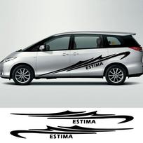 Automobilio šoniniai lipdukai Toyota Estima Tarago XR30 XR40 XR50, Tuningas, Auto Aksesuarai, Motociklo Sportinis Stilius, Vinilinė Apdaila For 2 Generation