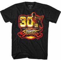 Street Fighter Mens Sf30 T-Shirt S juoda
