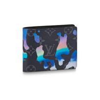 Louis Vuitton Multiple Madinga Laisvalaikio Monogramos Dengto Drobės Piniginė Vyriška piniginė Mėlyna Juoda Pilka M81750 Box(Basic Set+Box)