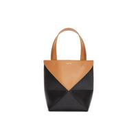 Loewe 24 Pavasario Vasaros Kolekcija Puzzle Sulankstoma Rankinė Auksinis Logotipas Nuimamas Reguliuojamas Peties Dirželis Blizgi Veršio Oda Mini Rankinė A779V25X07-2727 Basic Set (Bag+Dust Bag)
