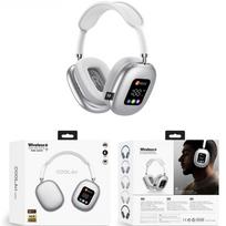 Ant galvos dėvimos lietimui jautrios ausinės, skaitmeninis ekranas, triukšmo slopinimas, „Casque“ Bluetooth ausinės mėlyna