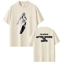 The Weeknd After Hours Til Dawn Tour 2026 Grafiniai marškinėliai Unisex Hip Hop trumpomis rankovėmis Viršutinė dalis Madingi kasdieniai marškinėliai Streetwear 2XL