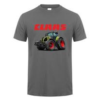 Traktoriaus Ūkininkavimo Claas Marškinėliai Grafiniai Vyriški Medvilniniai Gatvės Stiliaus Trumpomis Rankovėmis T-shirt Vyriški Drabužiai S juoda