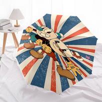Cuphead & Mugman Automatic Folding Umbrella - 8 Bone Iron Frame, Portable Design for Outdoor Use, Perfect Gift for Fans and Travelers0104346