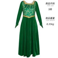 Monster Shrek cos costume green dress Fiona princess dress cosplay stage performance costume XS