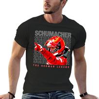 Naujas Michael Schumacher šalmas F1 Legenda Marškinėliai Trumpomis Rankovėmis Laisvo Kirpimo Marškinėliai Vyriški Čempiono Marškinėliai S juoda