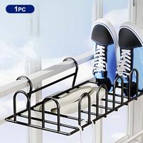 Balcony Drying Rack Minimalist Clothes Storage Stand Multi Functional Indoor And Outdoor Shoe Drying Railing Windowsill Hanging