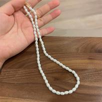 Classic Elegant White Pearl Beaded Choker Necklace For Women Wedding Banquet Gold Color Heart Ball Pendant Vintage Party Zircon 40cm