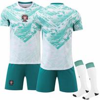 2026 m. FIFA Pasaulio taurės Portugalijos išvykos sportinio treniruočių komplektas su kojinėmis paaugliams, vaikams, suaugusiems, individualus pavadinimas, futbolo aprangos rinkiniai 16