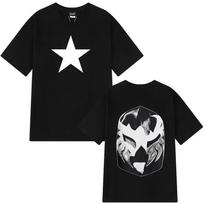 Kanye West YE Bully Sofi Stadium Concert Merch Star & Mask Graphic T-Shirt, Unisex Streetwear Oversized Cotton T-shirt 4XL