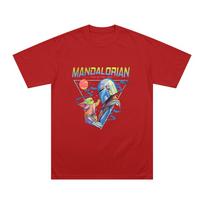 The Mandalorian and Grogu Movie T Shirts High Quality Pure Cotton Tees Women Men High Street O-neck Short Sleeve Casual T-shirts XS raudona
