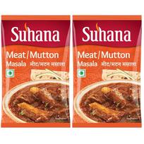 Suhana Mutton Meat Masala 2 x 200 G Pouches For Rich Curry Gravy Roasted Meat And Homemade Cooking Meals