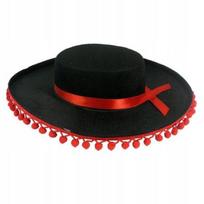 Kapelusz Sombrero Z Pomponikami Fotobudka Impreza Ładny