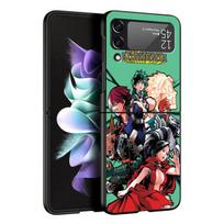 Mano Herojų Akademija Toga HimikoTelefono dėklas Samsung Galaxy Z Flip 3 5g Z Flip 4 Zflip3 Zflip Flip4 Zflip4 Juodas Funda Prabangus Samsung Z Flip 5G