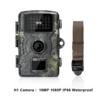 16/36mp 1080p laukinės gamtos medžioklės tako žaidimų kamera, judesio aktyvuota apsaugos kamera Ip66 16gb/32gb Tf kortelė medžioklės žvalgybos kamera H1 Camera