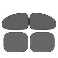 SEAMETAL 4Vnt. automobilio langas saulės skydelis nuo saulės automobilio šoninis priekinis stiklas nuo saulės su siurbimo taurele Vasarine UV apsauga 2pcs front+rear seat side juoda