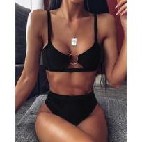 Leopard Print Snake Print Sexy Bikini maudymosi kostiumėlis Europos ir Amerikos aukšto juosmens bikinis XL
