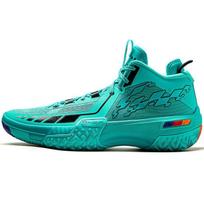 Li Ning Jiao Ao Žali Demonas Lauko Krepšinio Batai Atsparūs Dėvėjimuisi Praktiški Neslystantys Atšokantys Vidutinio Aukščio Vyriški Krepšinio Batai ABFT035-6 41⅔