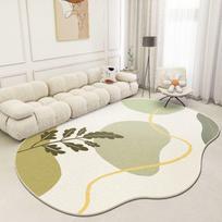 Netaisyklingas svetainės kilimas skandinaviško lengvo prabangos stiliaus sofa kavos staliukas miegamojo kilimas 100*160cm