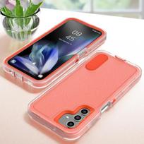Smūgiams atsparus tvirtas dėklas Samsung Galaxy A56 A36 A26 A16 A06 A54 A15 A53 A14 A13 5G 4G A04S, apsauginis dangtelis su atrama for Galaxy A16 oranžinė