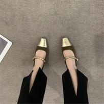 Fashion Hot Selling French Style Mary Jane Mid Heel Single Shoes Women's Retro Chic 2025 Autumn Model Well with Skirts Adult Footwear 35 žalia
