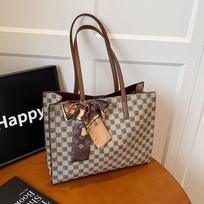 Women's Trendy Letter Print Versatile Shoulder Tote Bag