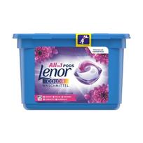 Lenoa All-in-One spalvotos kapsulės skalbimo milteliai, 18 kapsulių