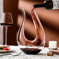 1200ml U-Shaped Harp Crystal Wine Decanter