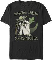 ŽVAIGŽDŽIŲ KARAI Unisex Suaugusiems Yoda Geriausias Senelis Marškinėliai S juoda