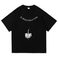 Summer 2025 Damiano David Il Ballo Dehlavi Tower Tattoo Tshirt Interesting Little Fear Mens Quality Clothes Cotton Tshirt M