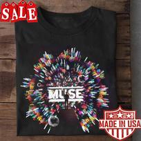 Retas „Muse“ grupės spalvotas marškinėlis visų dydžių S-5XL TA4901 Unisex marškinėlis XXL
