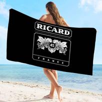 R-RicardS LOGO Dideli mikropluošto paplūdimio rankšluosčiai Greitai džiūstantis rankšluosčiai Smėlio paplūdimio rankšluosčiai Baseino rankšluostis Kelionėms Plaukimo baseinas Joga W40*H60(CM) white