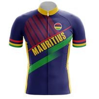 Mauricijaus nacionalinė komanda Vyriški dviračių drabužiai Road Bike marškinėliai Kostiumas Dviračių šortai su petnešėlėmis MTB Ropa Maillot Vasarinis kvėpuojantis dviračių kostiumų komplektas 2026 XS