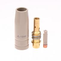 3Pcs/Pack, Mb-15Ak Mig  Coating Ceramic Non-Stick Welding Slag Conductive Protective Nozzle European Shielded Accessorie as the picture