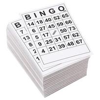 60 Pcs Bingos Game Cards With Unique Number Non-repetitive Family Bingos Game Cards Disposable Party Table Games Cards 1