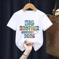 Didžiojo Brolio Įkėlimas 2026 Marškinėliai Berniukams, Paaukštintas Į Didžiuosius Brolius Marškinėliai, AŠ BŪSIU DIDYSIS BROLIS Spausdinimas Marškinėliai Berniukų Drabužiai 110