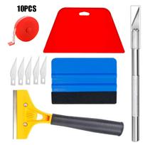 10pcs Replacement Multi-functional Wallpaper Tools Home Supplies Universal Wallpaper Smoothing Kit Adhesive Vinyl Scraper