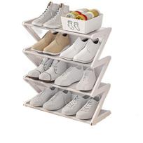 Z-Shaped Doorway Shoe Rack Black/White/Pink Shoe Storage Rack Multifunctional Shoe Stand  Home balta