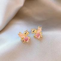 Glistening Trojan Horse Unique Design Hollow Out Micro Paved Coin Texture Stud Earrings Women's Fashion Zircon Hoop Earrings