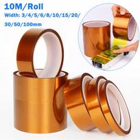 10 Meter Polyimide Tape Width 3/4/5/6/8/10/15/20/30/50/100mm Gold Finger High Temperature Resistant Tape for Board Protection 3mm-1pcs