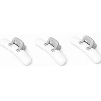 3 Pieces Dopamine Food Sealer Clip Wide Open Airtight Food Clip Food Sealer Fixing Clip  Kitchen mėlyna
