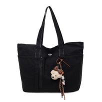 Multi-pocket Tote Bag Korean Sports gym bag Large Nyl Shoulder Bag Lightweight simple casual commuter bag Yoga Storage Bag 31X47X12cm juoda